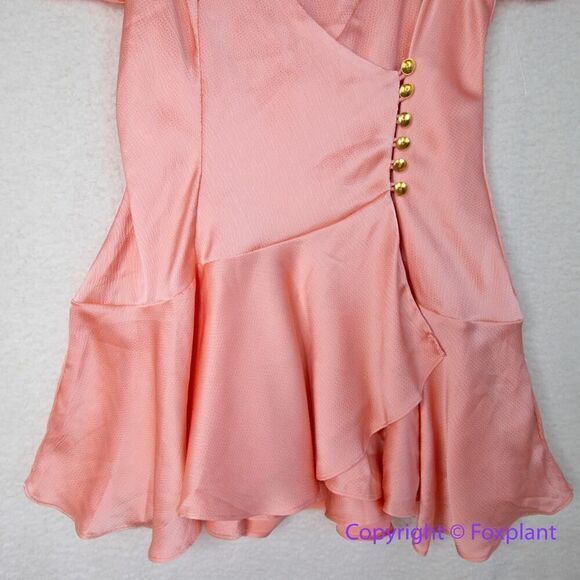 New! Free People Scarlett‎ Mini Dress in peach, size S - Picture 6 of 15